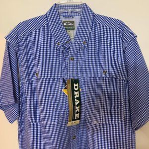 Drake Wingshooter's Game Day Shirt Medium NWT